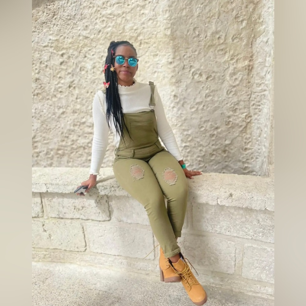 Olive Green Overalls